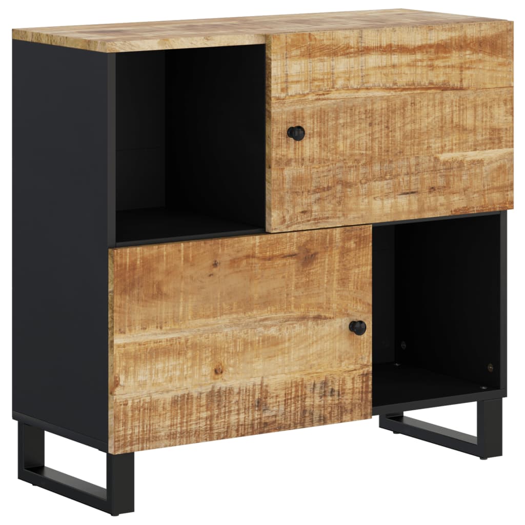 Dressoir met 2 deuren 80x33x75 cm massief mangohout - AllerleiShop