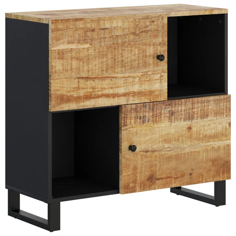 Dressoir met 2 deuren 80x33x75 cm massief mangohout - AllerleiShop