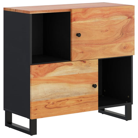 Dressoir met 2 deuren 80x33x75 cm massief acaciahout - AllerleiShop