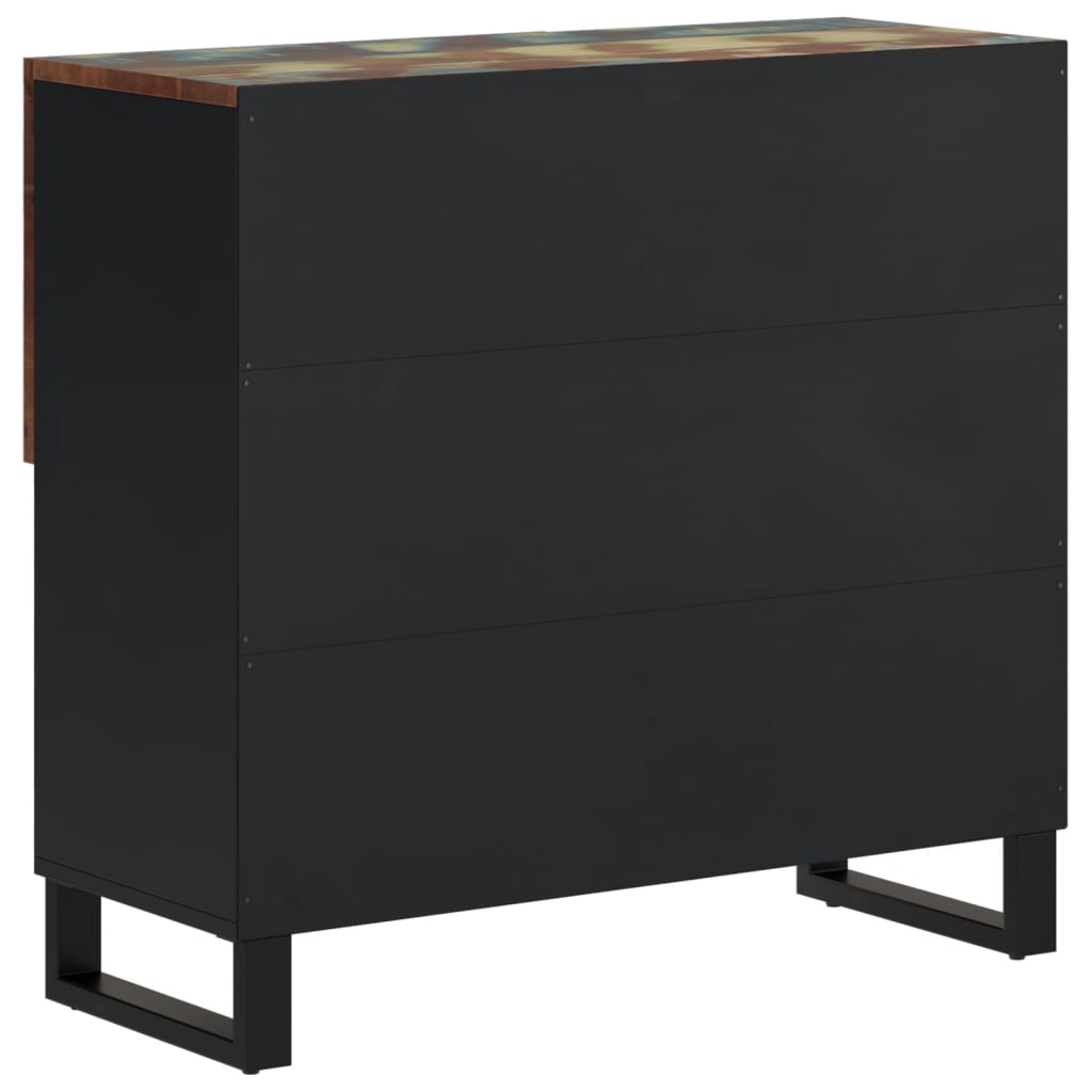 Dressoir met 2 deuren 80x33x75 cm massief gerecycled hout - AllerleiShop