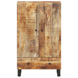 Hoge kast met lade 60x33x100 cm massief mangohout en ijzer - AllerleiShop