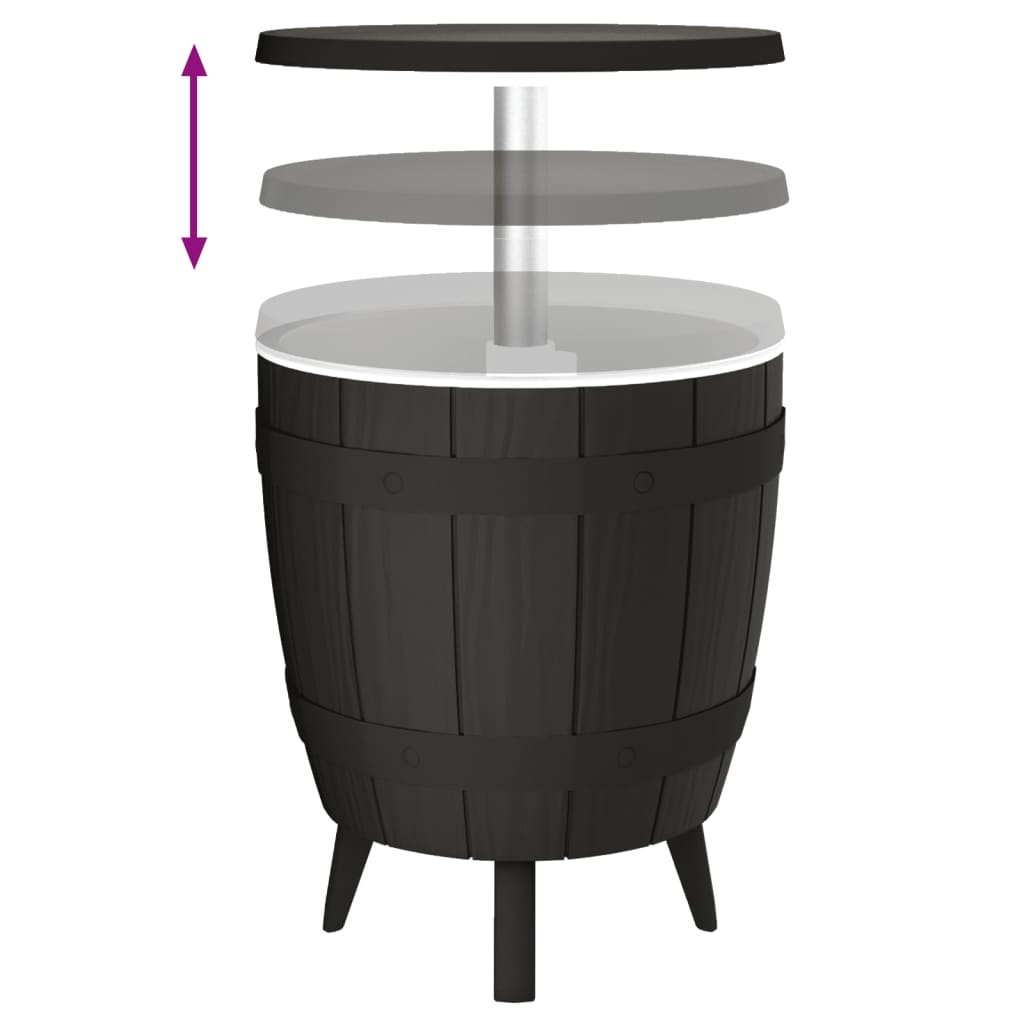 IJskoeltafel 3-in-1 polypropeen zwart - AllerleiShop