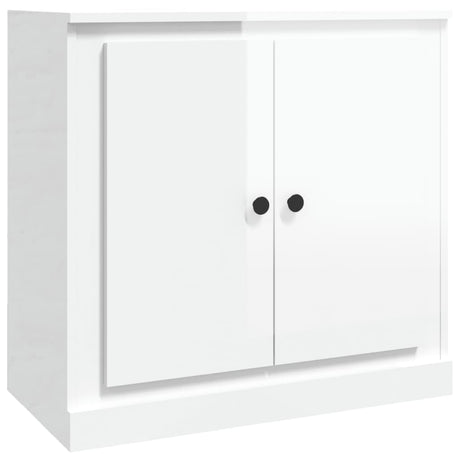 Dressoir 70x35x67,5 cm bewerkt hout hoogglans wit - AllerleiShop