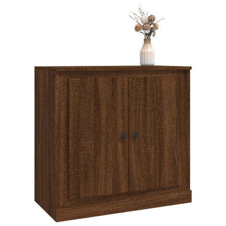 Dressoir 70x35,5x67,5 cm bewerkt hout bruin eikenkleur - AllerleiShop