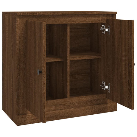 Dressoir 70x35,5x67,5 cm bewerkt hout bruin eikenkleur - AllerleiShop