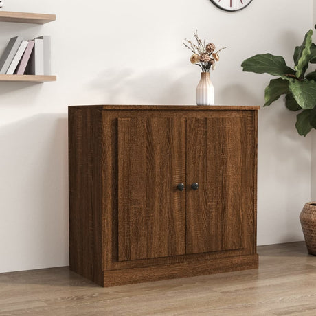 Dressoir 70x35,5x67,5 cm bewerkt hout bruin eikenkleur - AllerleiShop