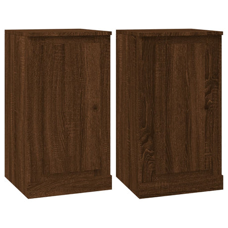 Dressoirs 2 st 37,5x35,5x67,5 cm bewerkt hout bruin eikenkleur - AllerleiShop