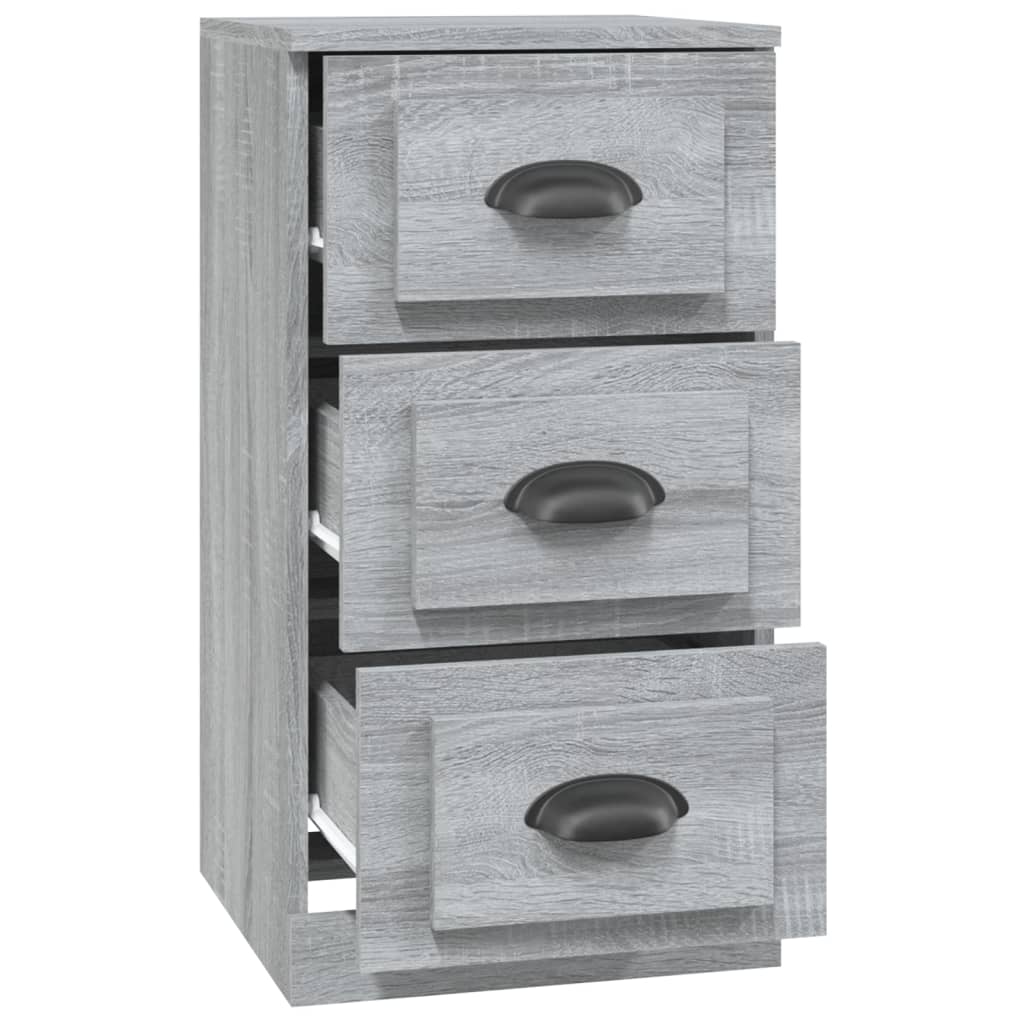 Dressoir 36x35,5x67,5 cm bewerkt hout grijs sonoma eikenkleurig - AllerleiShop