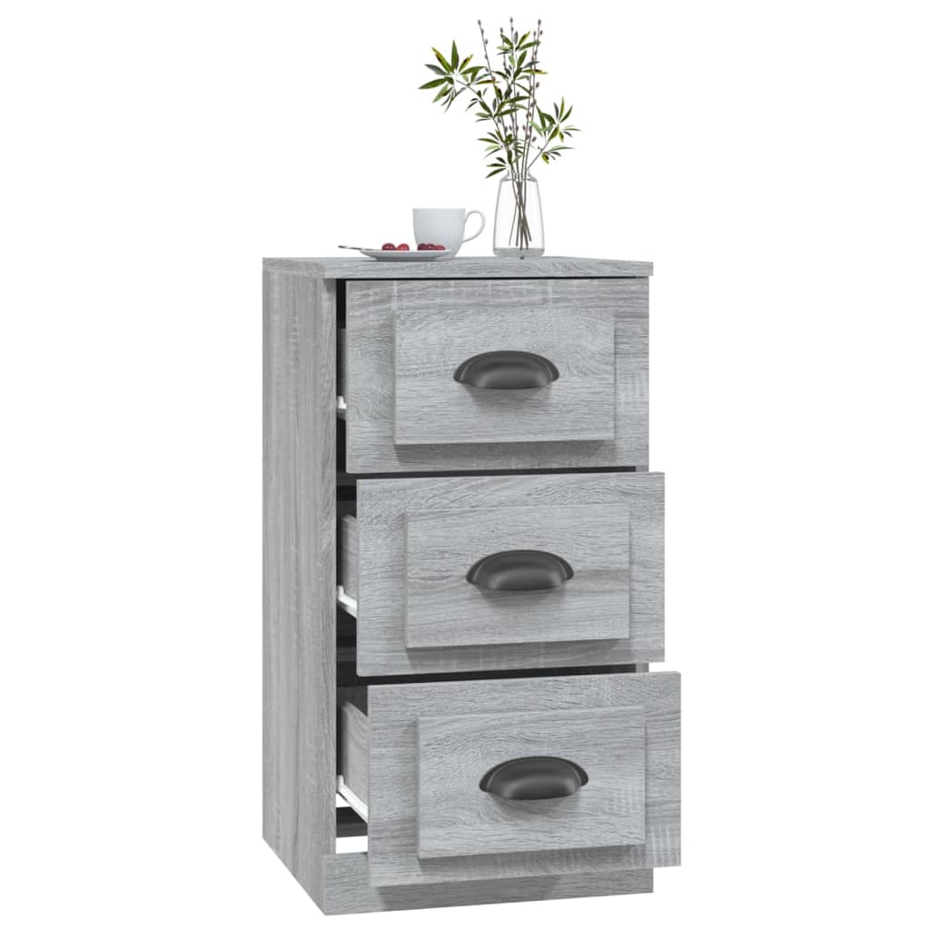 Dressoir 36x35,5x67,5 cm bewerkt hout grijs sonoma eikenkleurig - AllerleiShop