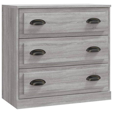 Dressoir 70x35,5x67,5 cm bewerkt hout grijs sonoma eikenkleurig - AllerleiShop