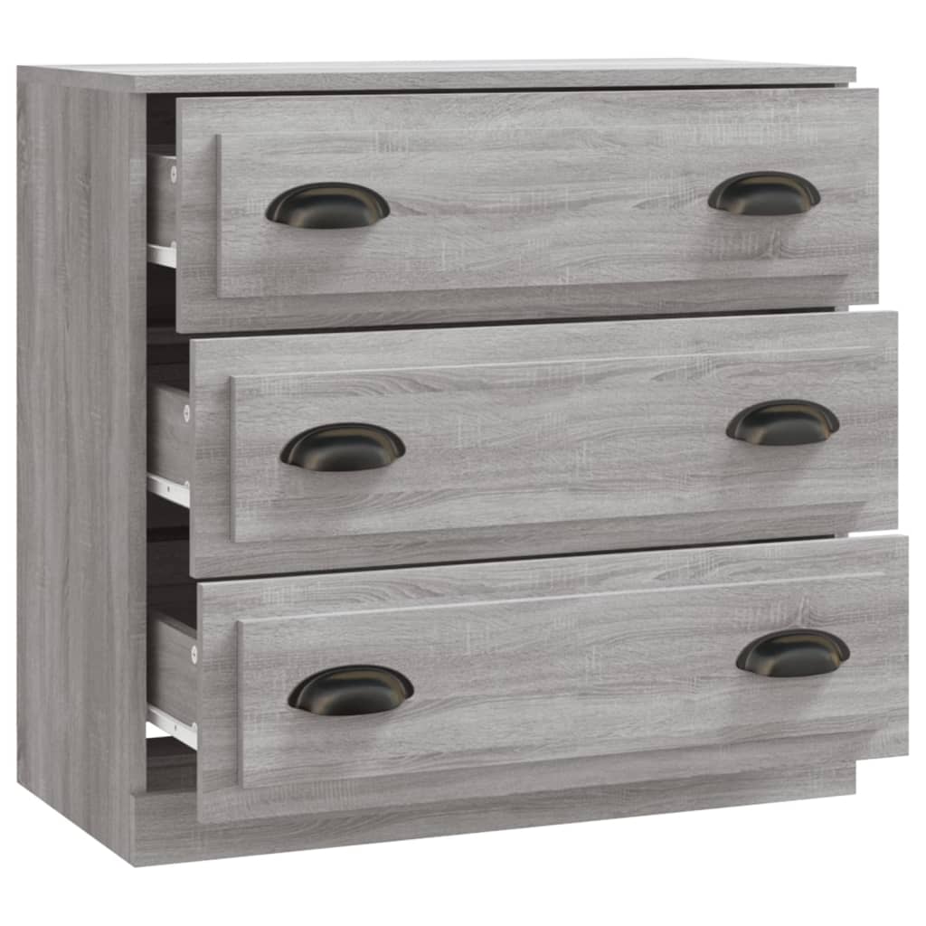 Dressoir 70x35,5x67,5 cm bewerkt hout grijs sonoma eikenkleurig - AllerleiShop