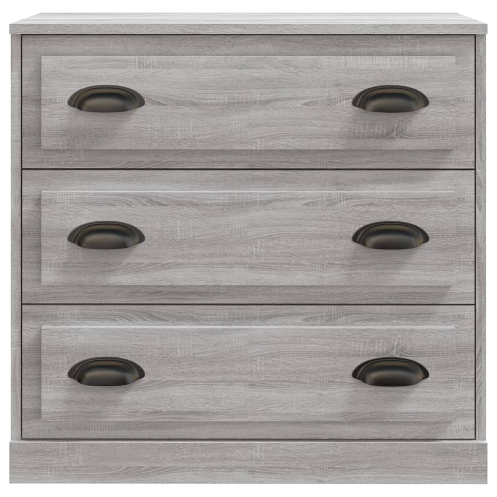 Dressoir 70x35,5x67,5 cm bewerkt hout grijs sonoma eikenkleurig - AllerleiShop