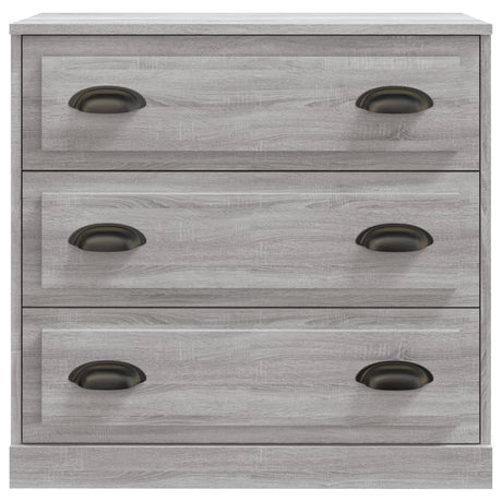 Dressoir 70x35,5x67,5 cm bewerkt hout grijs sonoma eikenkleurig - AllerleiShop