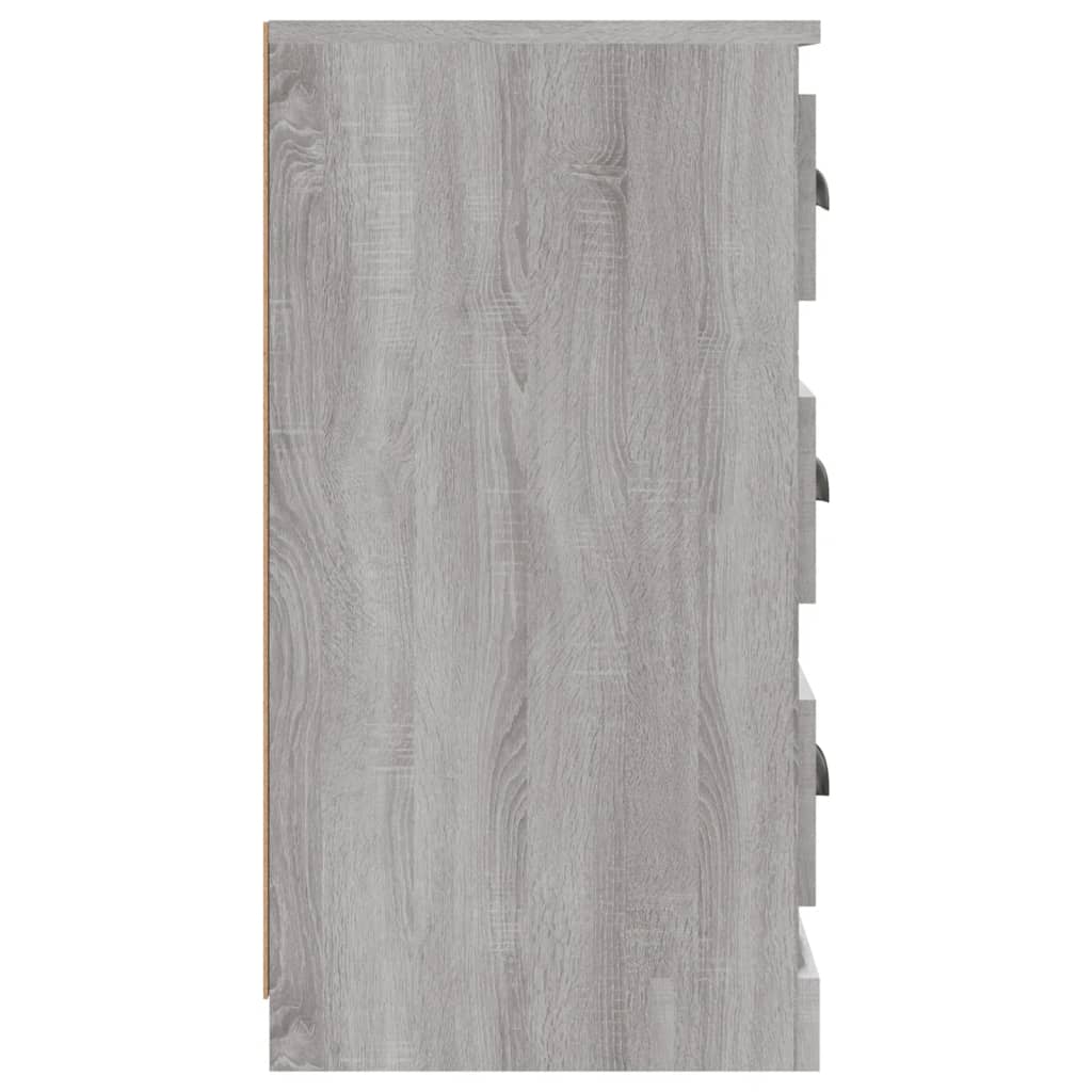 Dressoir 70x35,5x67,5 cm bewerkt hout grijs sonoma eikenkleurig - AllerleiShop