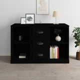 Dressoir 104,5x35,5x67,5 cm bewerkt hout zwart - AllerleiShop