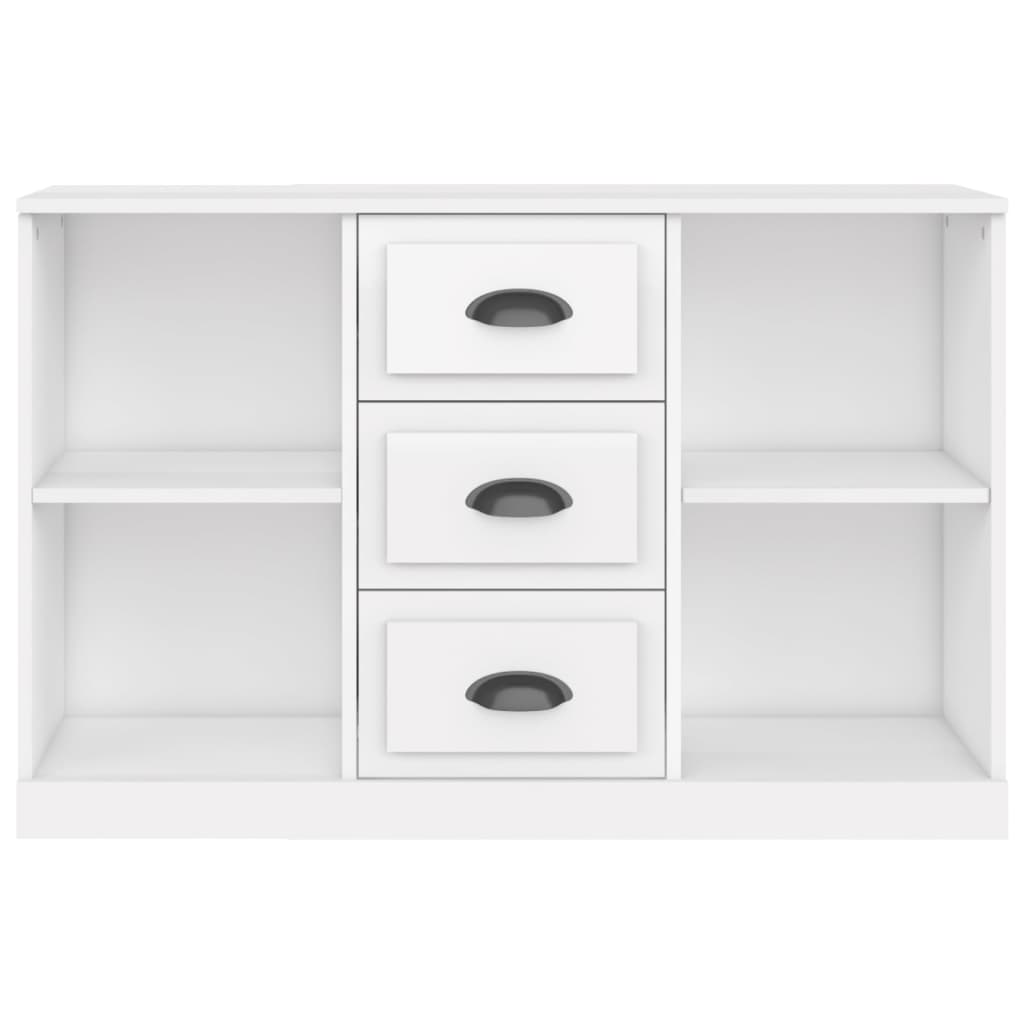 Dressoir 104,5x35,5x67,5 cm bewerkt hout hoogglans wit - AllerleiShop