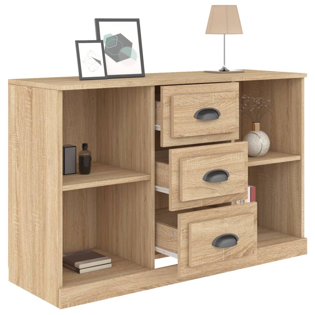 Dressoir 104,5x35,5x67,5 cm bewerkt hout sonoma eikenkleurig - AllerleiShop