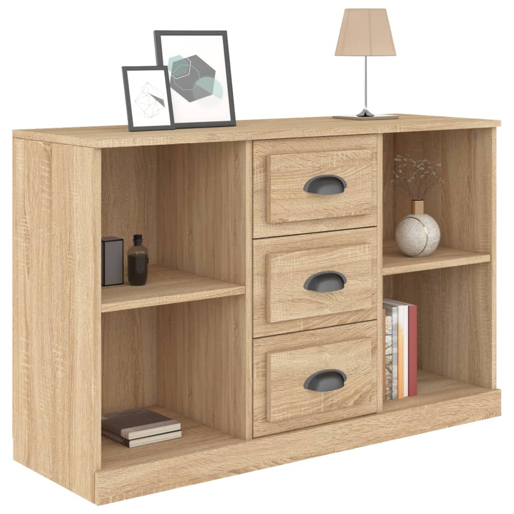 Dressoir 104,5x35,5x67,5 cm bewerkt hout sonoma eikenkleurig - AllerleiShop