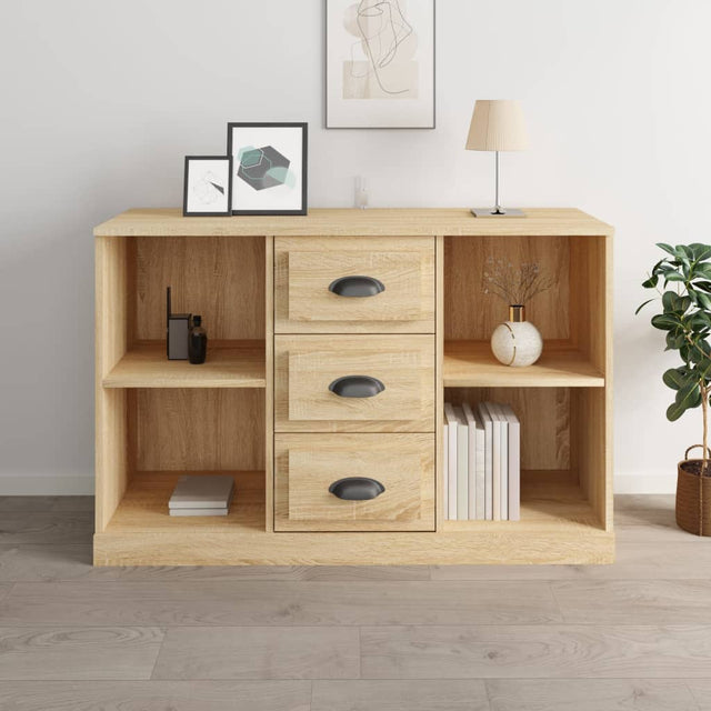 Dressoir 104,5x35,5x67,5 cm bewerkt hout sonoma eikenkleurig - AllerleiShop