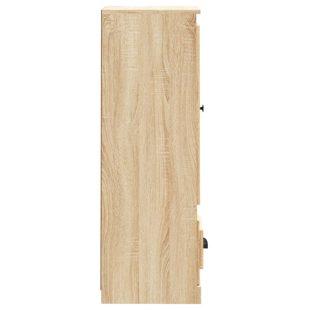 Hoge kast 36x35,5x103,5 cm bewerkt hout sonoma eikenkleurig - AllerleiShop