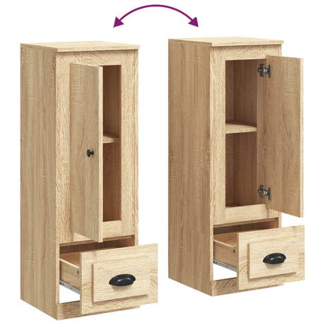 Hoge kast 36x35,5x103,5 cm bewerkt hout sonoma eikenkleurig - AllerleiShop