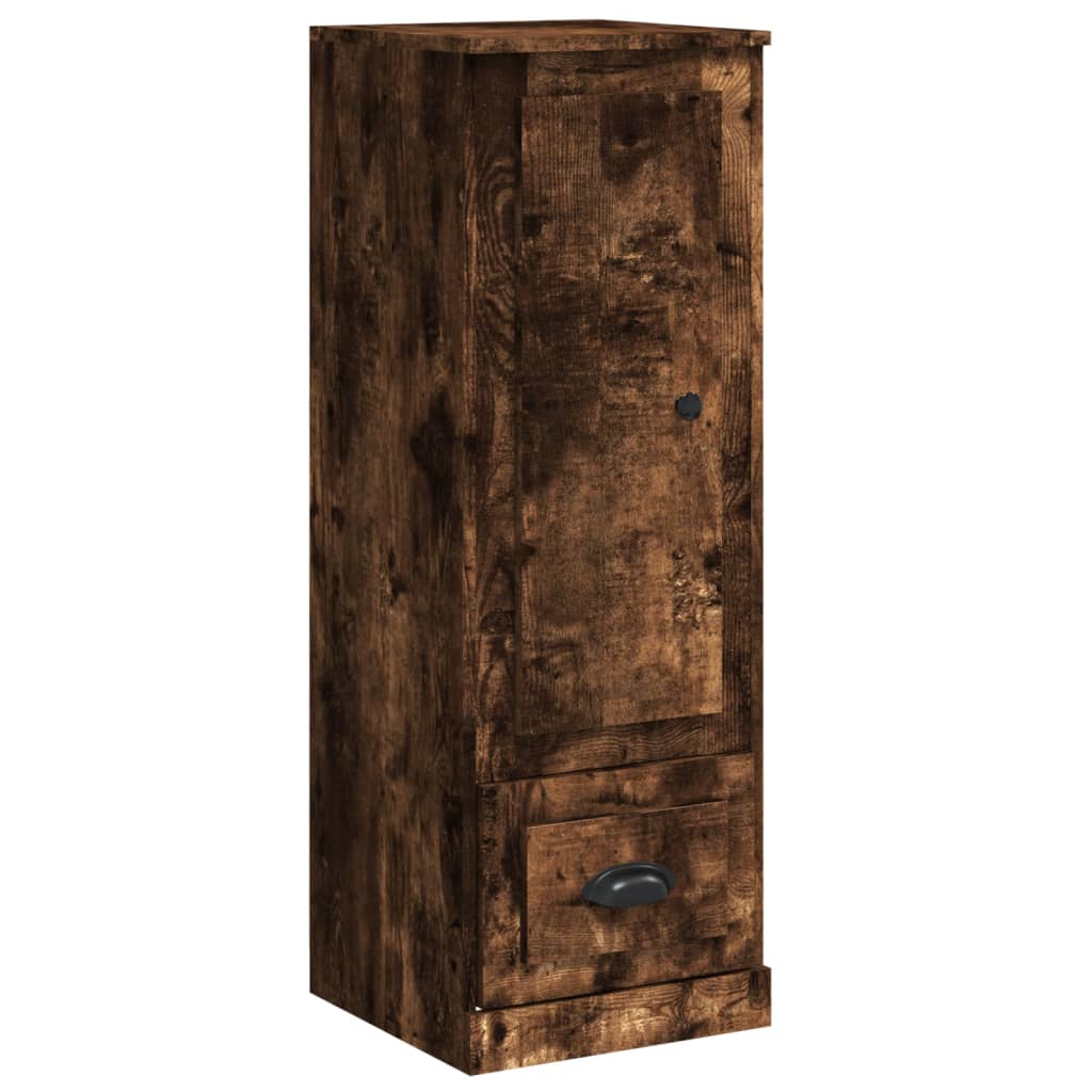 Hoge kast 36x35,5x103,5 cm bewerkt hout gerookt eikenkleurig - AllerleiShop