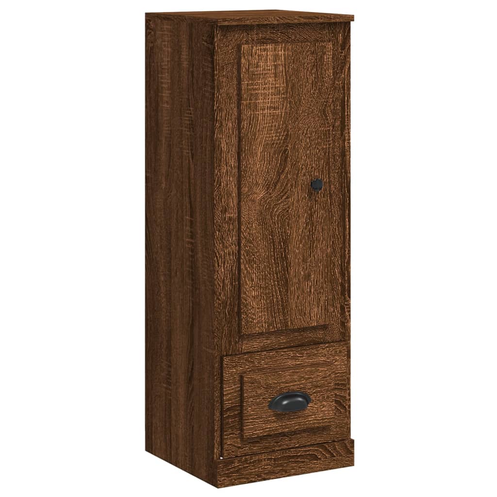 Hoge kast 36x35,5x103,5 cm bewerkt hout bruin eikenkleur - AllerleiShop