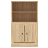 Hoge kast 60x35,5x103,5 cm bewerkt hout sonoma eikenkleurig - AllerleiShop