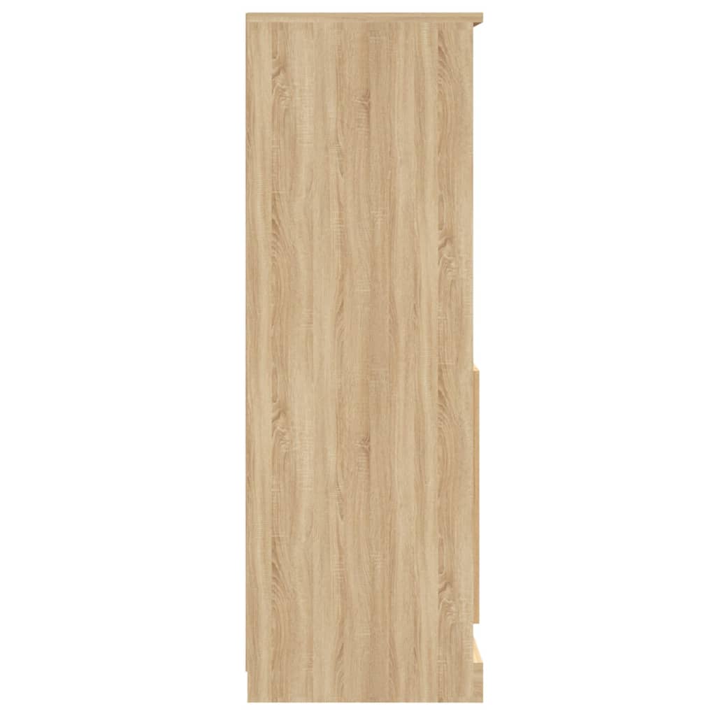 Hoge kast 60x35,5x103,5 cm bewerkt hout sonoma eikenkleurig - AllerleiShop