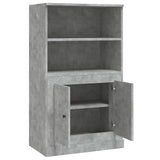 Hoge kast 60x35,5x103,5 cm bewerkt hout betongrijs - AllerleiShop