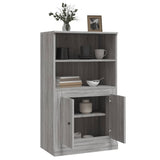 Hoge kast 60x35,5x103,5 cm bewerkt hout grijs sonoma eikenkleur - AllerleiShop