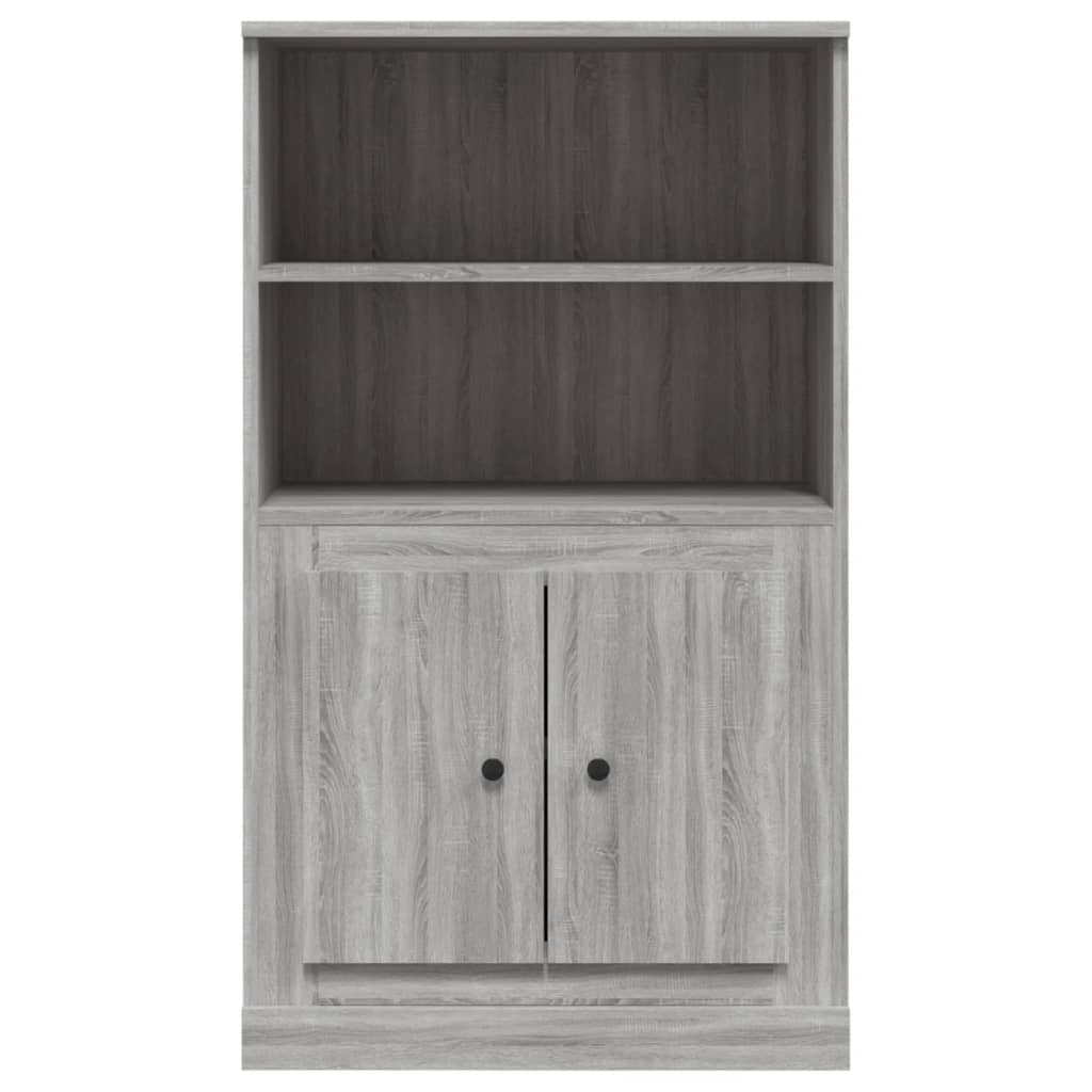 Hoge kast 60x35,5x103,5 cm bewerkt hout grijs sonoma eikenkleur - AllerleiShop