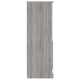 Hoge kast 60x35,5x103,5 cm bewerkt hout grijs sonoma eikenkleur - AllerleiShop