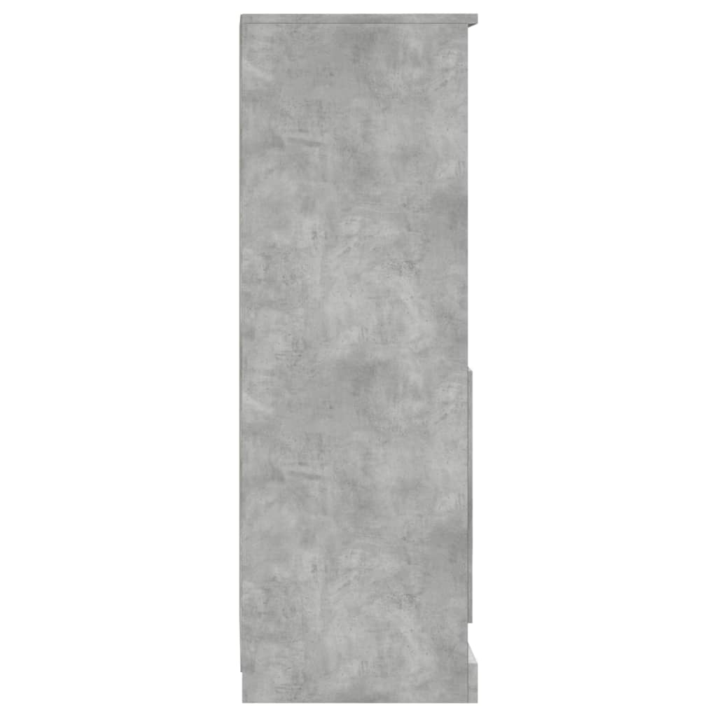 Hoge kast 36x35,5x103,5 cm bewerkt hout betongrijs - AllerleiShop