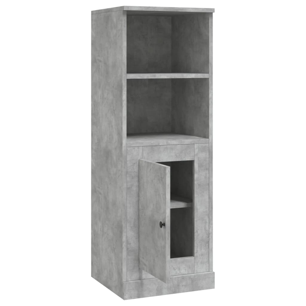 Hoge kast 36x35,5x103,5 cm bewerkt hout betongrijs - AllerleiShop