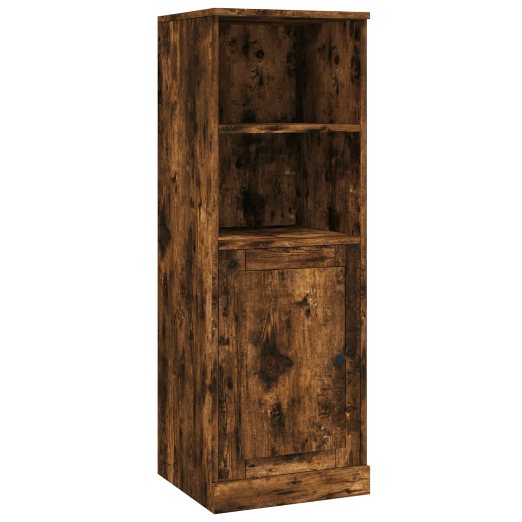 Hoge kast 36x35,5x103,5 cm bewerkt hout gerookt eikenkleurig - AllerleiShop