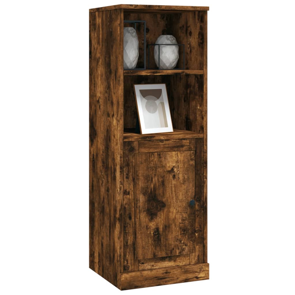 Hoge kast 36x35,5x103,5 cm bewerkt hout gerookt eikenkleurig - AllerleiShop