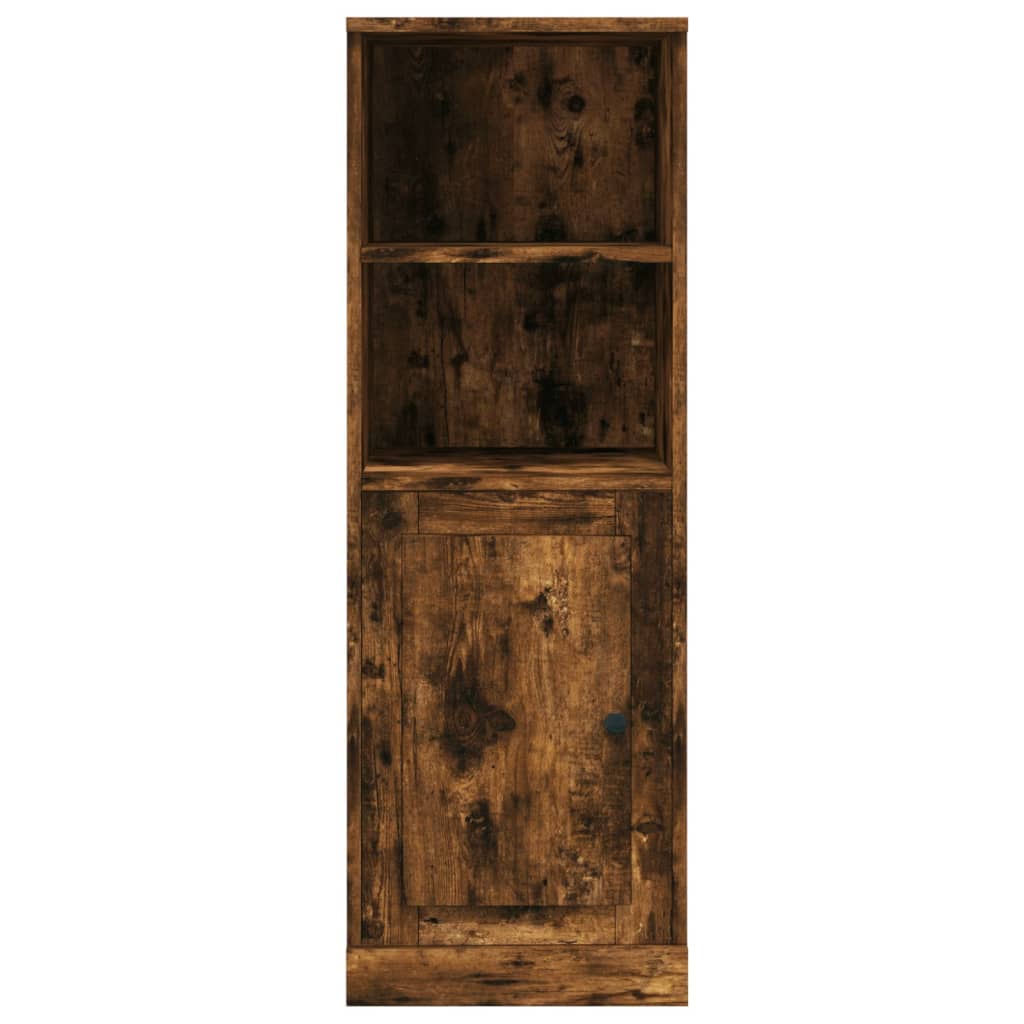 Hoge kast 36x35,5x103,5 cm bewerkt hout gerookt eikenkleurig - AllerleiShop