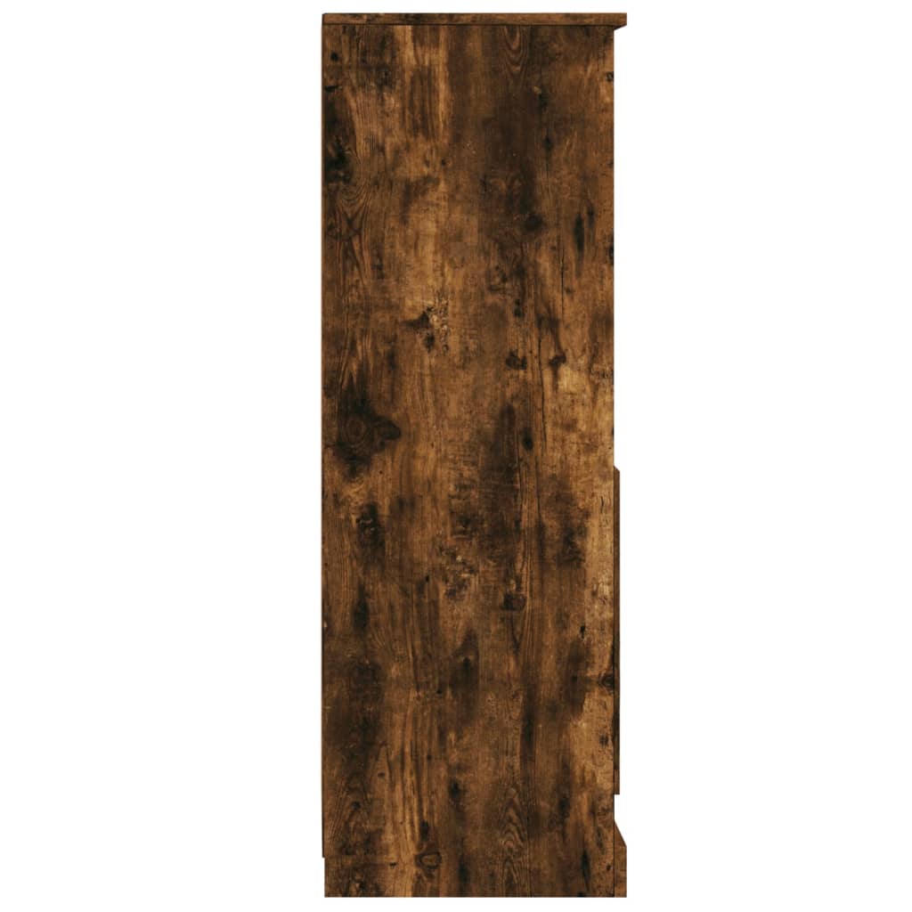 Hoge kast 36x35,5x103,5 cm bewerkt hout gerookt eikenkleurig - AllerleiShop