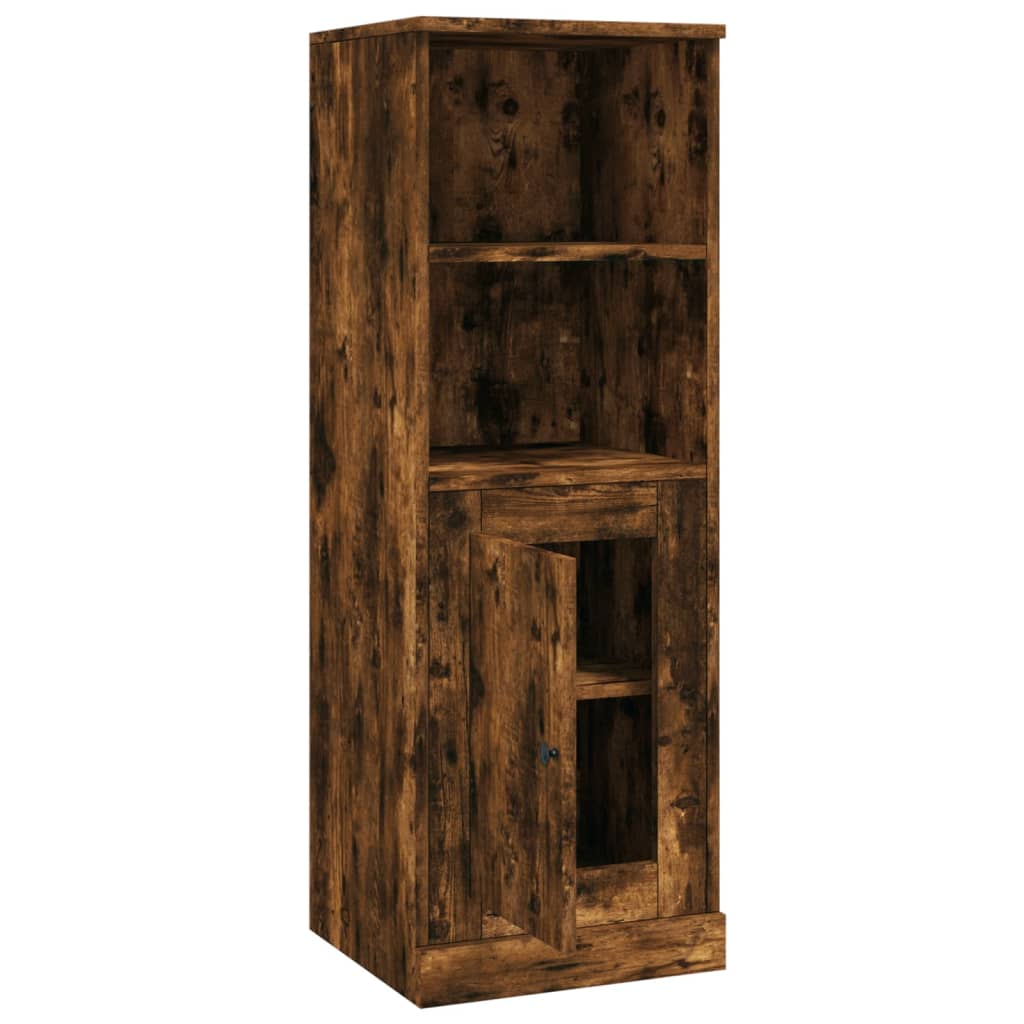 Hoge kast 36x35,5x103,5 cm bewerkt hout gerookt eikenkleurig - AllerleiShop