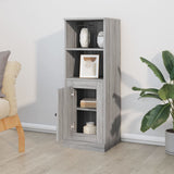 Hoge kast 36x35,5x103,5 cm bewerkt hout grijs sonoma eikenkleur - AllerleiShop