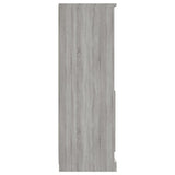 Hoge kast 36x35,5x103,5 cm bewerkt hout grijs sonoma eikenkleur - AllerleiShop