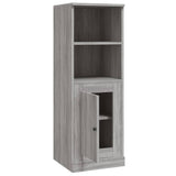 Hoge kast 36x35,5x103,5 cm bewerkt hout grijs sonoma eikenkleur - AllerleiShop