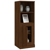 Hoge kast 36x35,5x103,5 cm bewerkt hout bruin eikenkleur - AllerleiShop