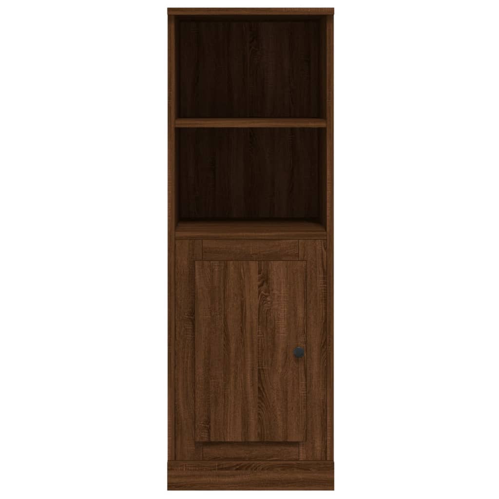 Hoge kast 36x35,5x103,5 cm bewerkt hout bruin eikenkleur - AllerleiShop