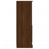 Hoge kast 36x35,5x103,5 cm bewerkt hout bruin eikenkleur - AllerleiShop