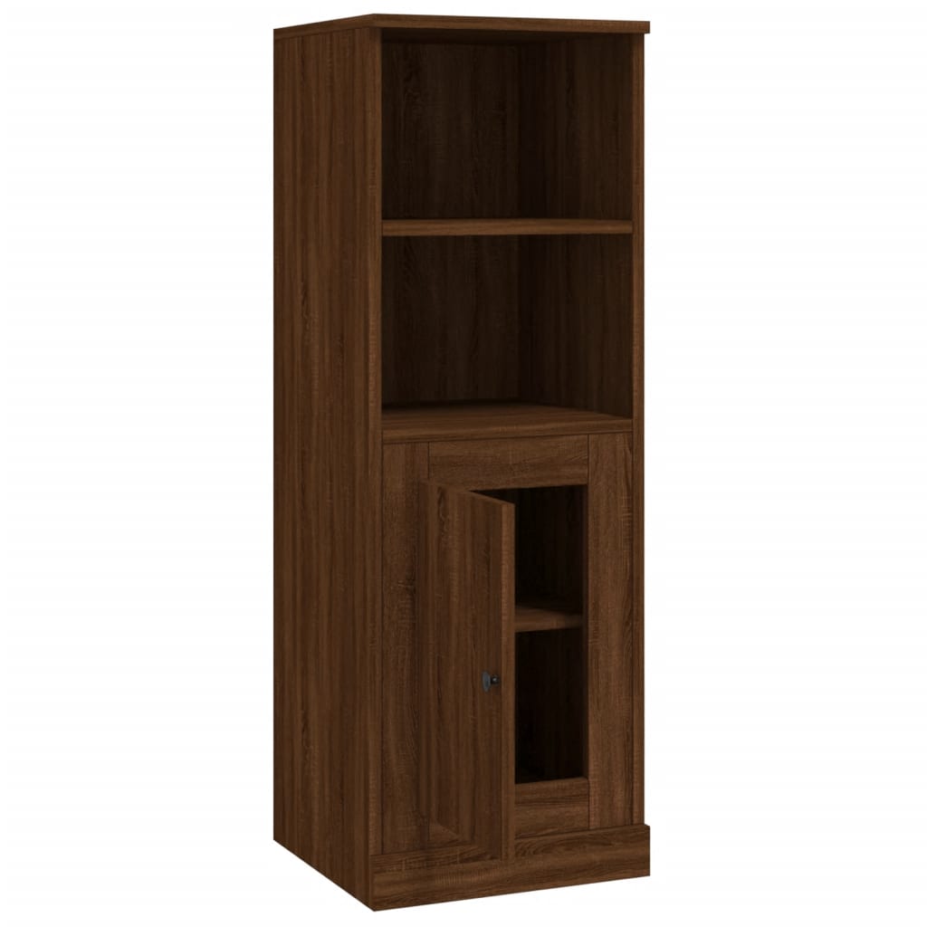 Hoge kast 36x35,5x103,5 cm bewerkt hout bruin eikenkleur - AllerleiShop