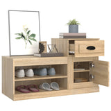 Schoenenkast 100x42x60 cm bewerkt hout sonoma eikenkleurig - AllerleiShop