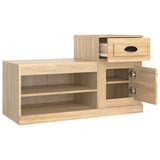 Schoenenkast 100x42x60 cm bewerkt hout sonoma eikenkleurig - AllerleiShop