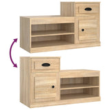 Schoenenkast 100x42x60 cm bewerkt hout sonoma eikenkleurig - AllerleiShop